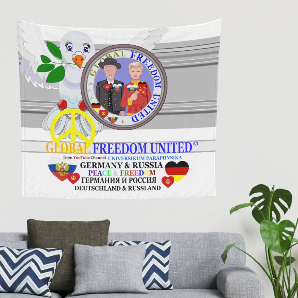 Tapestry Global Freedom United Men Russia & Germany Old Peace Grey