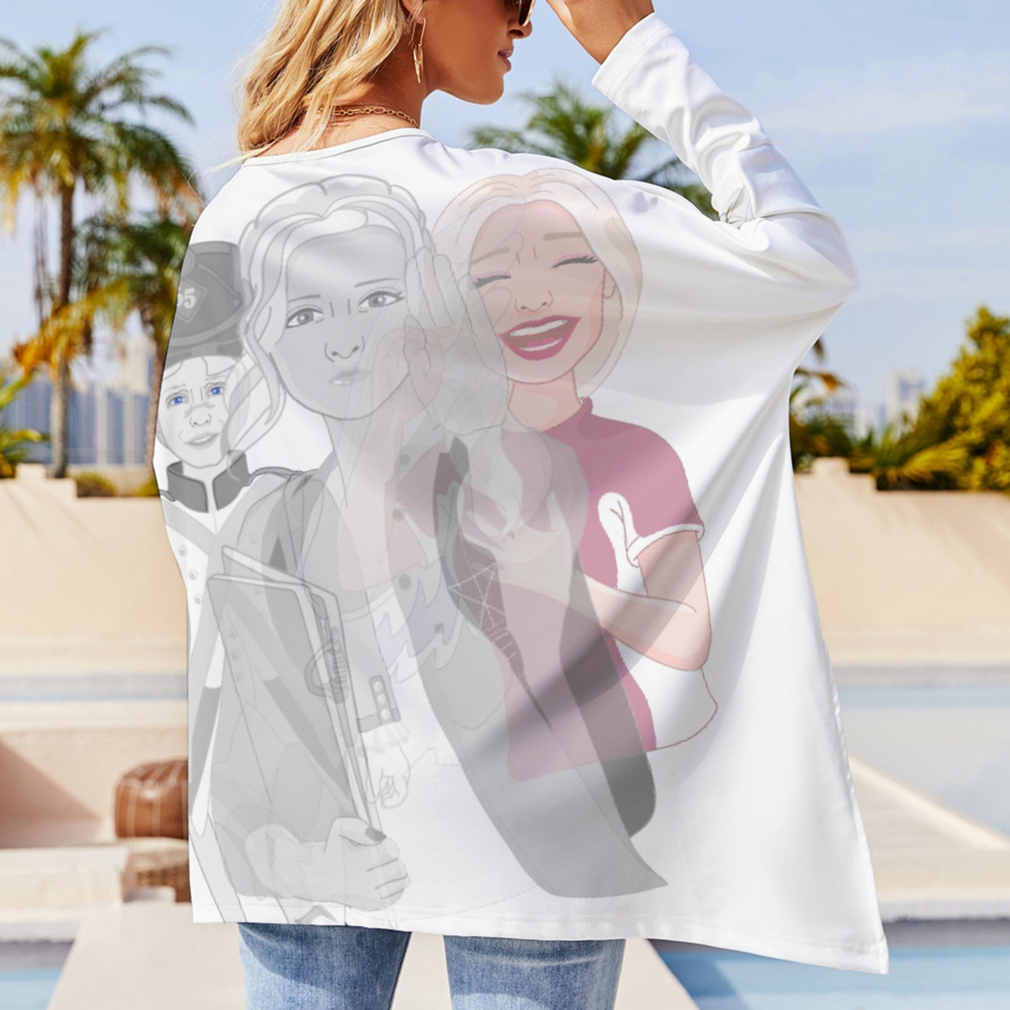 Pullover Long Sleeve T-shirt Global Freedom United Anti Mobbing Deutsch V1