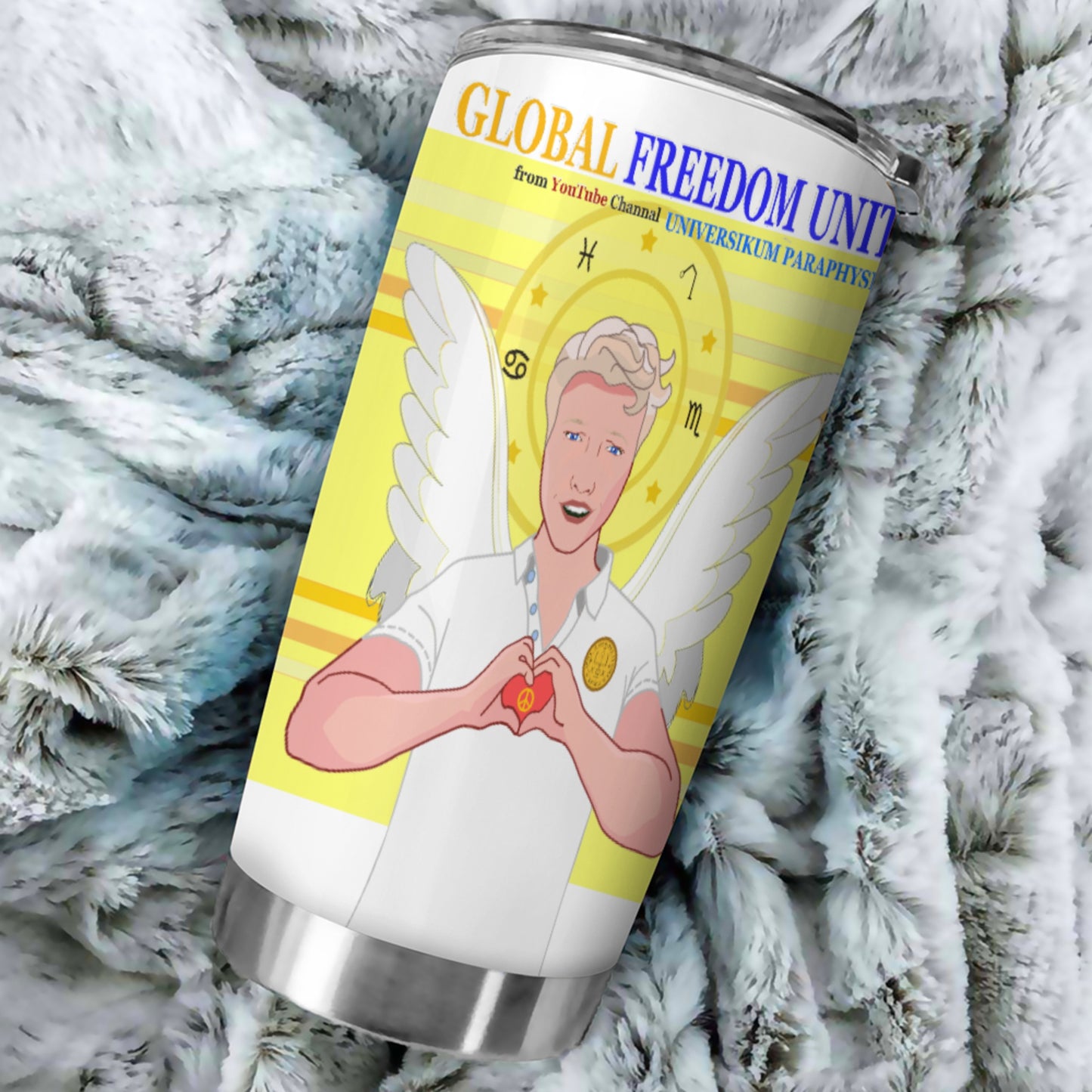 Tumbler Global Freedom United Archangel Raphael German Yellow