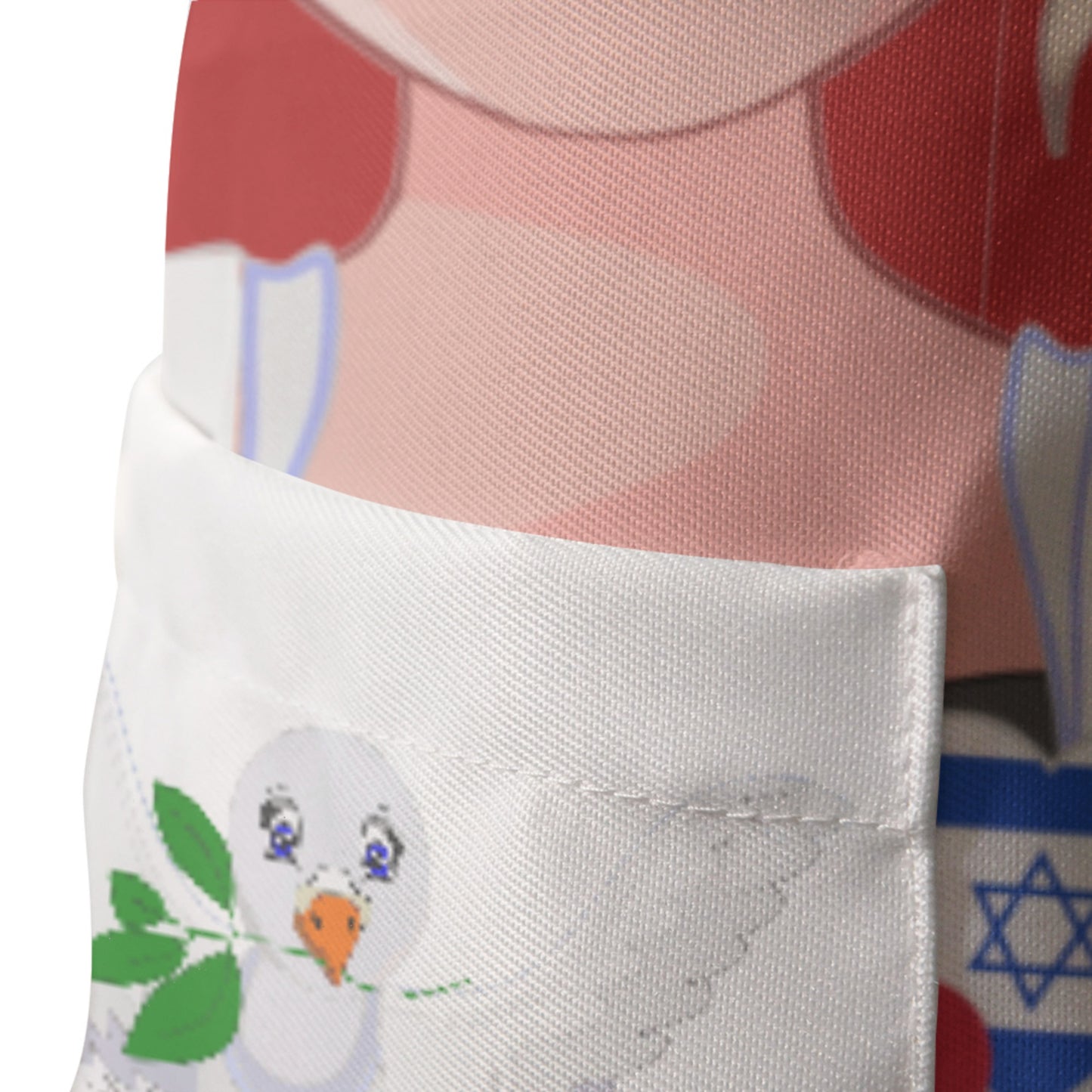 Apron GLOBAL FREEDOM UNITED© Women Israel & Germany Red