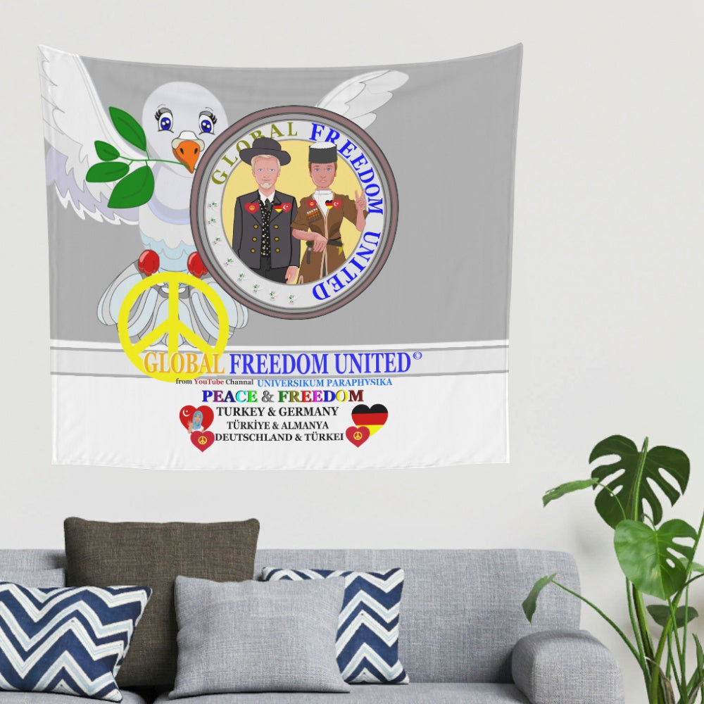 Tapestry Global Freedom United Men Turkey & Germany Old Peace Grey