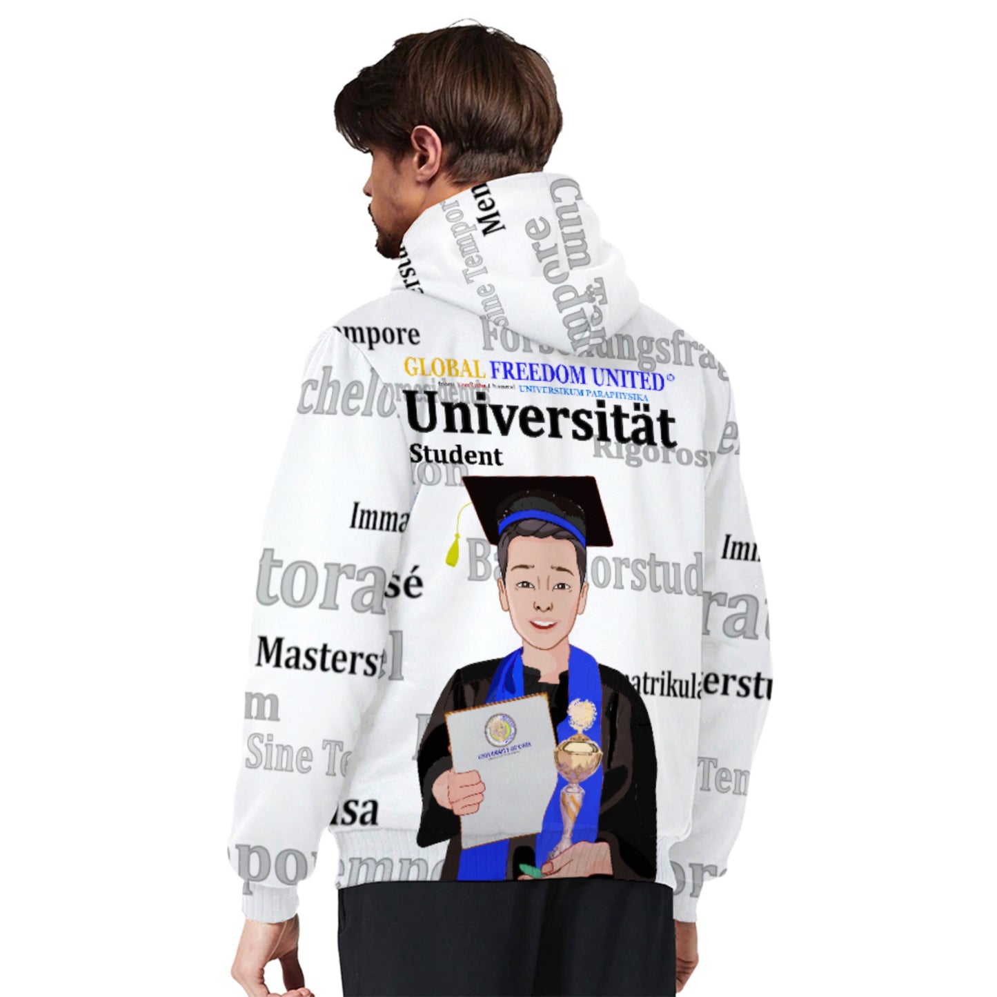 Plush Hoodie Global Freedom United Asia Student Cooper Place