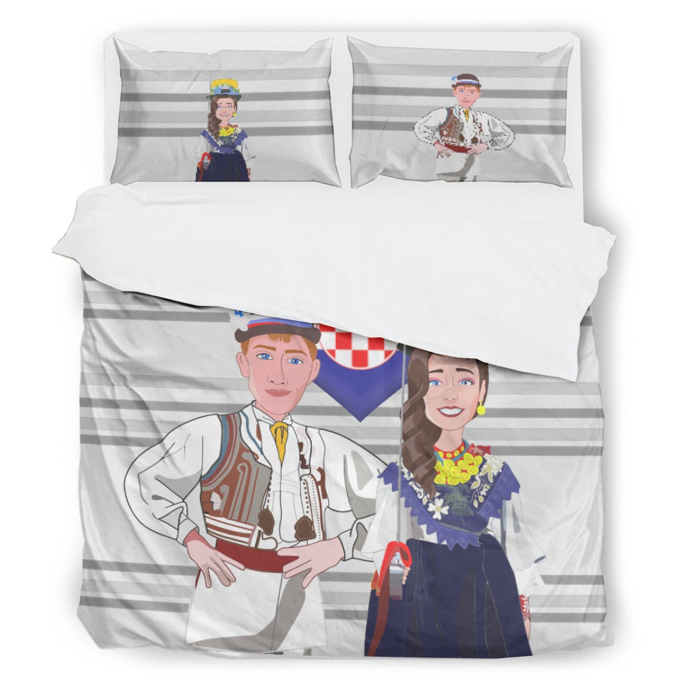 Bed Line GLOBAL FREEDOM UNITED© Couple Croatia Grey Version 1