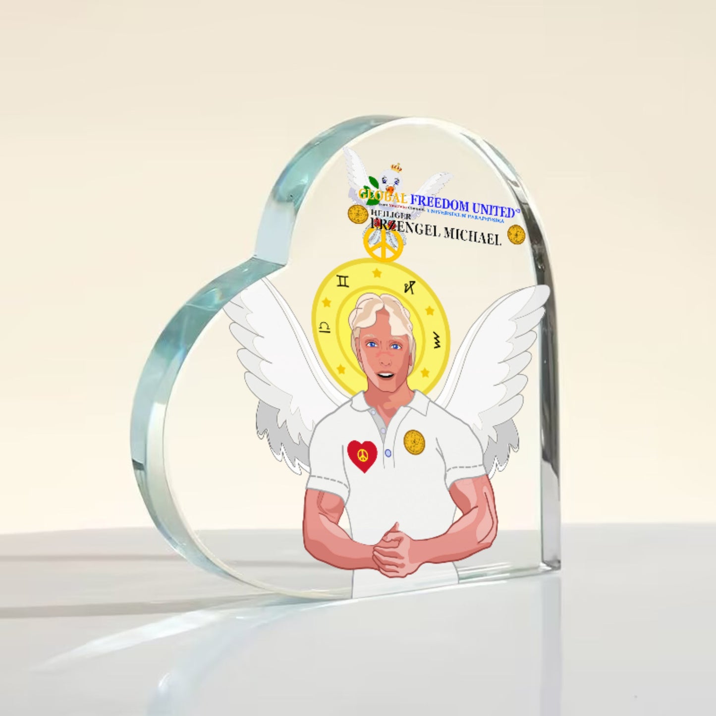 Acrylic Plaque Global Freedom United Archangel Michael No 2