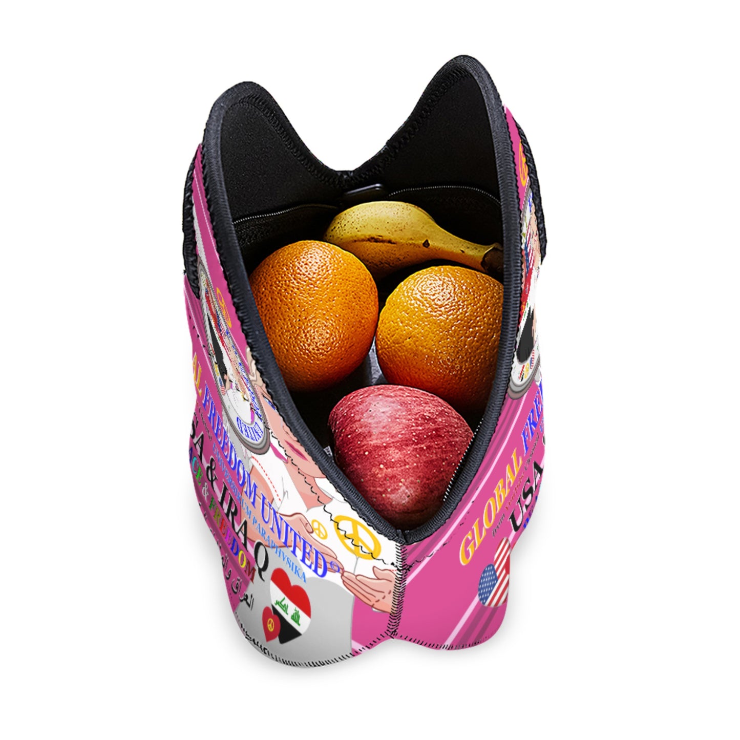 Meal Bag Global Freedom United Women Ira!q & Usa Pink