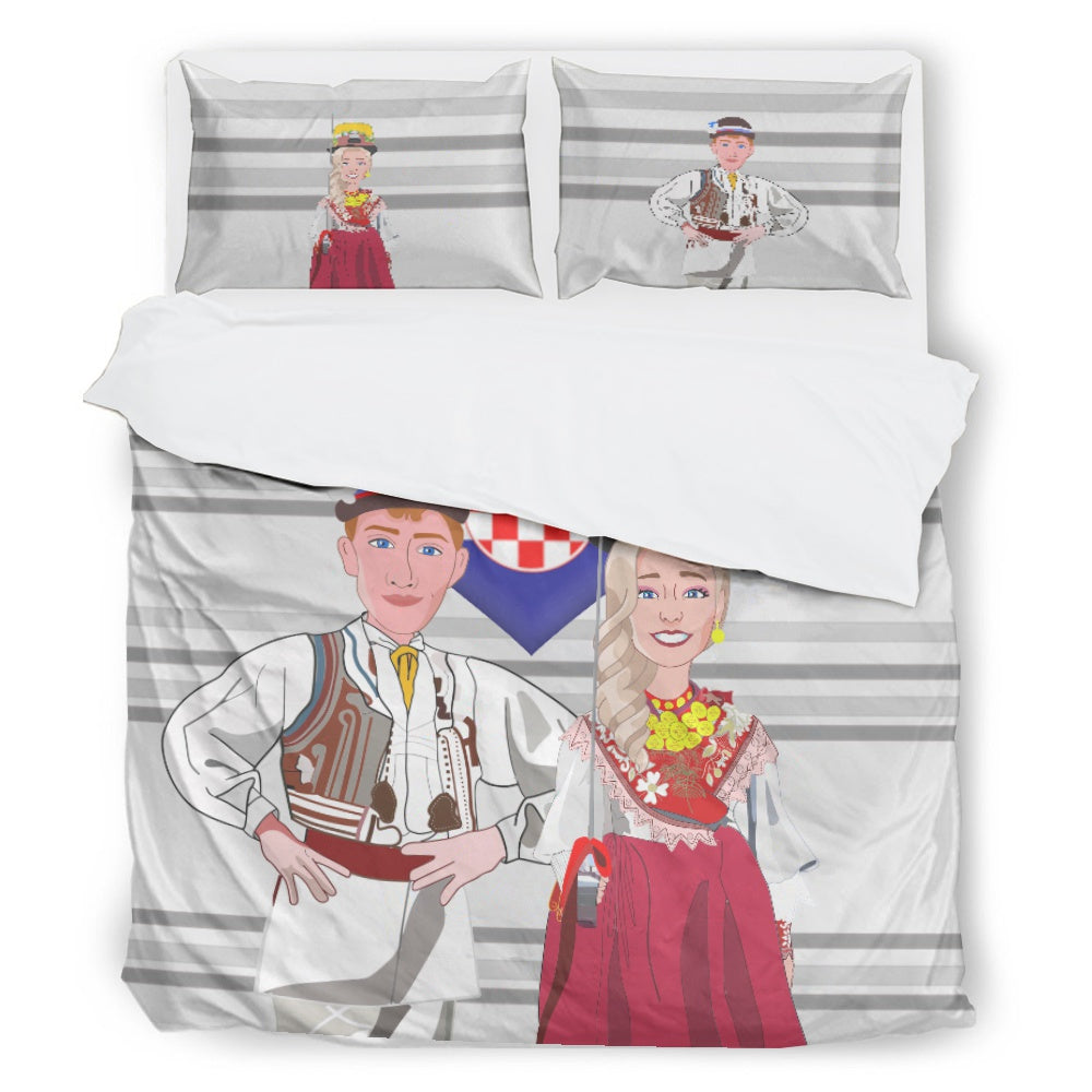 Bed Line GLOBAL FREEDOM UNITED© Couple Croatia Grey Version 2