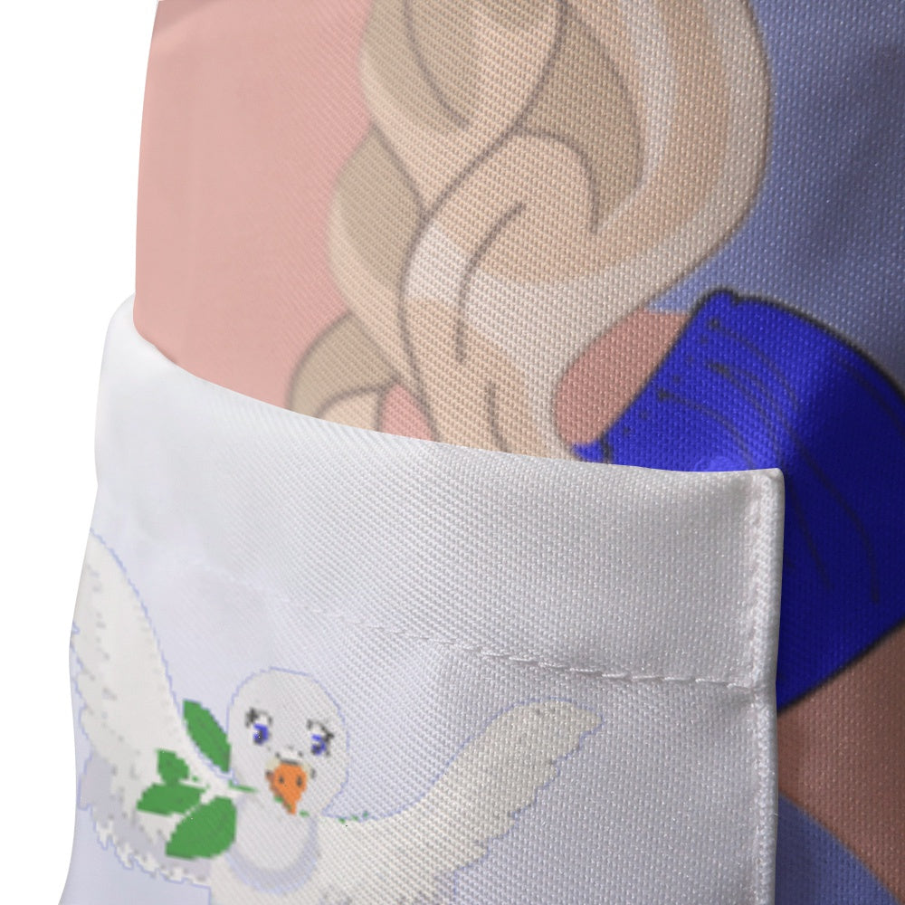 Apron GLOBAL FREEDOM UNITED© Women England & Germany Blue