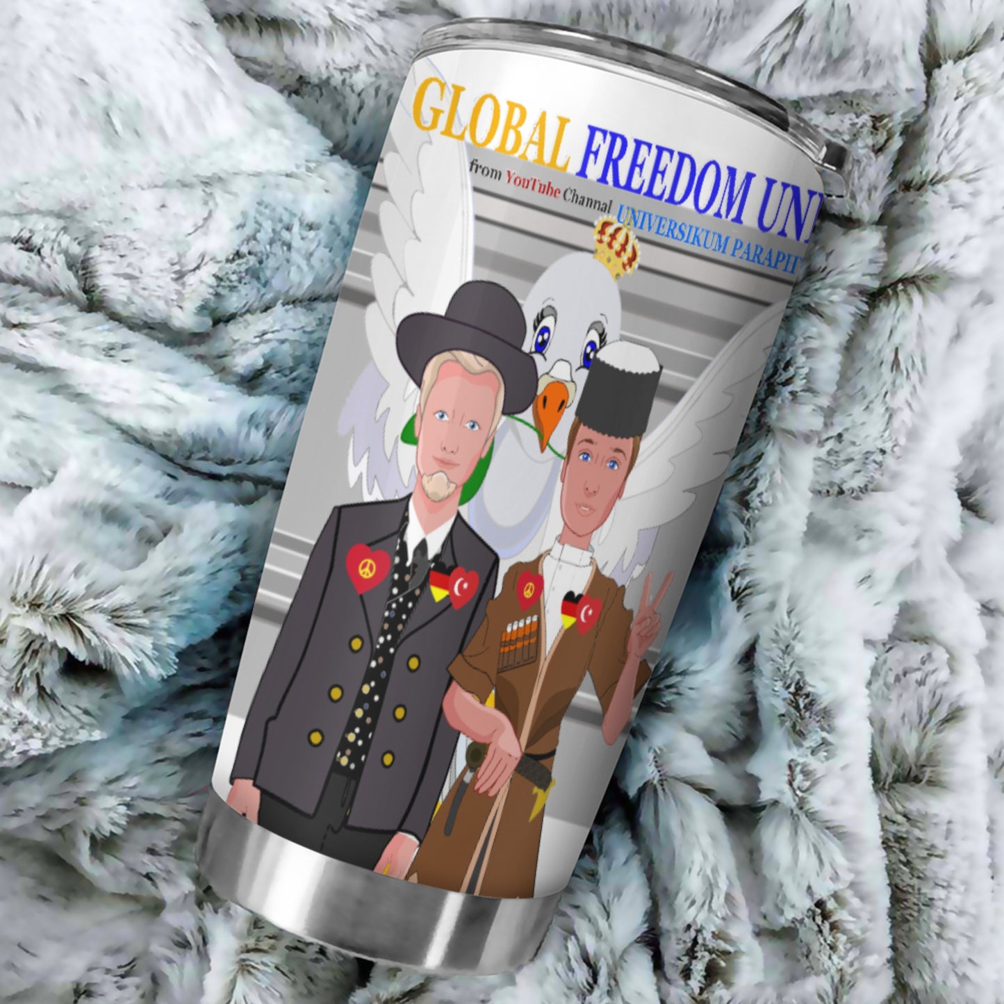Tumbler Global Freedom United Men Turkey & Germany Grey