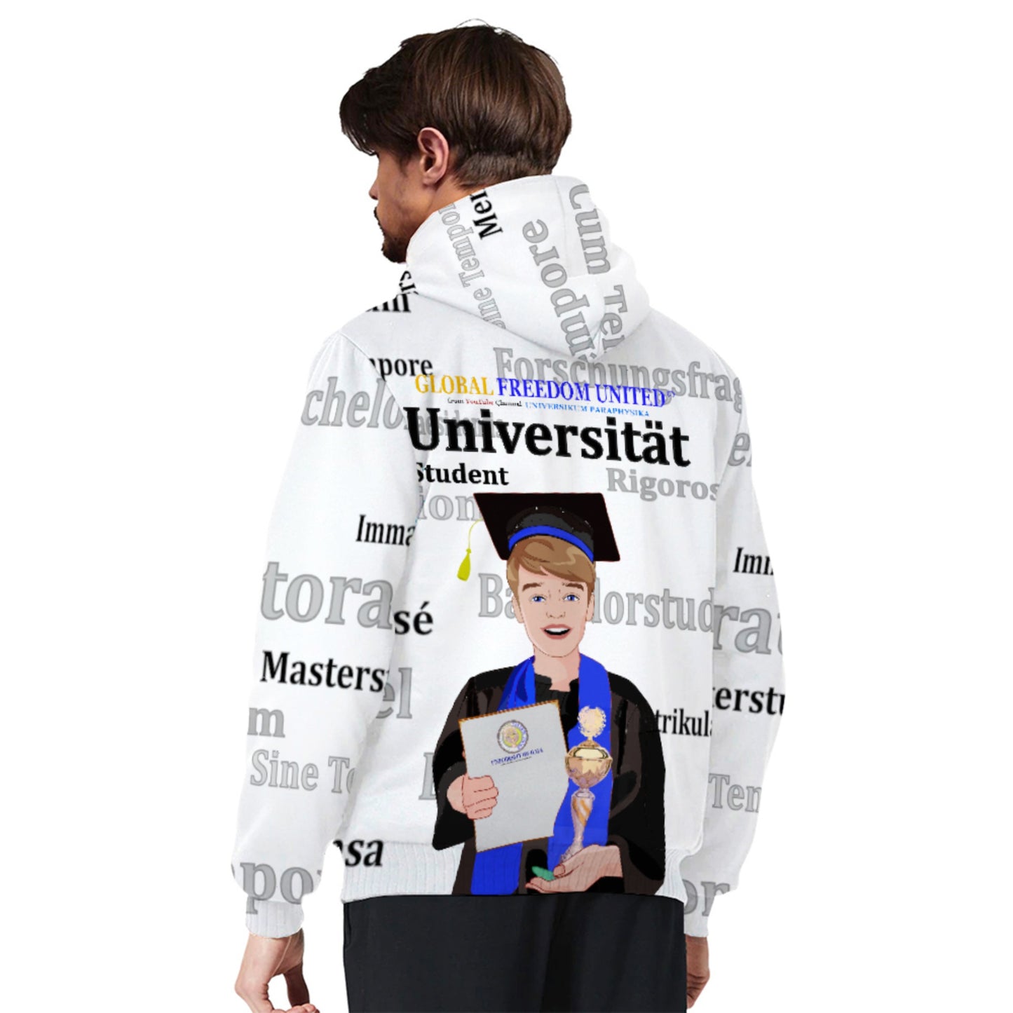 Plush Hoodie Global Freedom United Student Boy Cooper Place Brown Hair 1