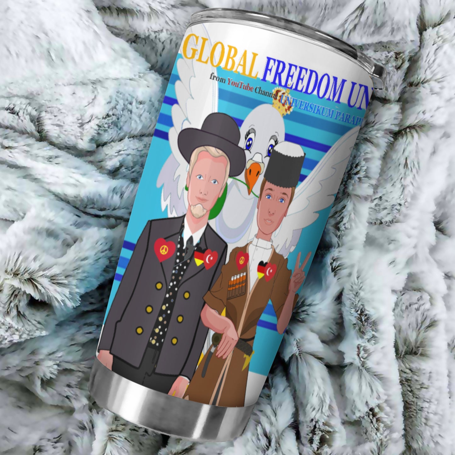 Tumbler Global Freedom United Men Turkey & Germany Blue