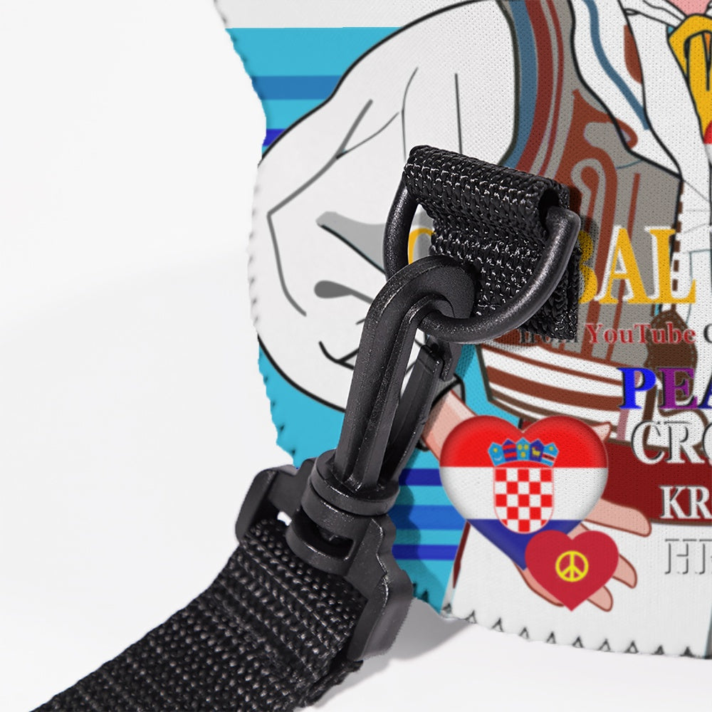 Meal Bag With Strap GLOBAL FREEDOM UNITED© Men Croatia & Germany Blue 1