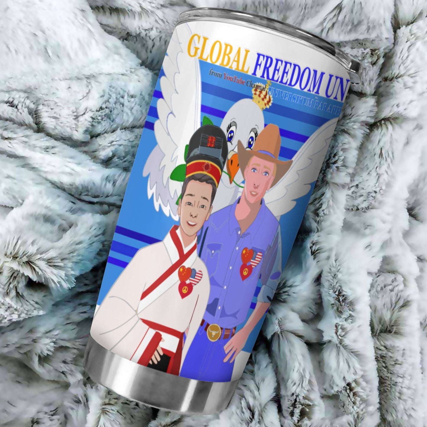 Tumbler Global Freedom United Men Usa & China Deep Blue