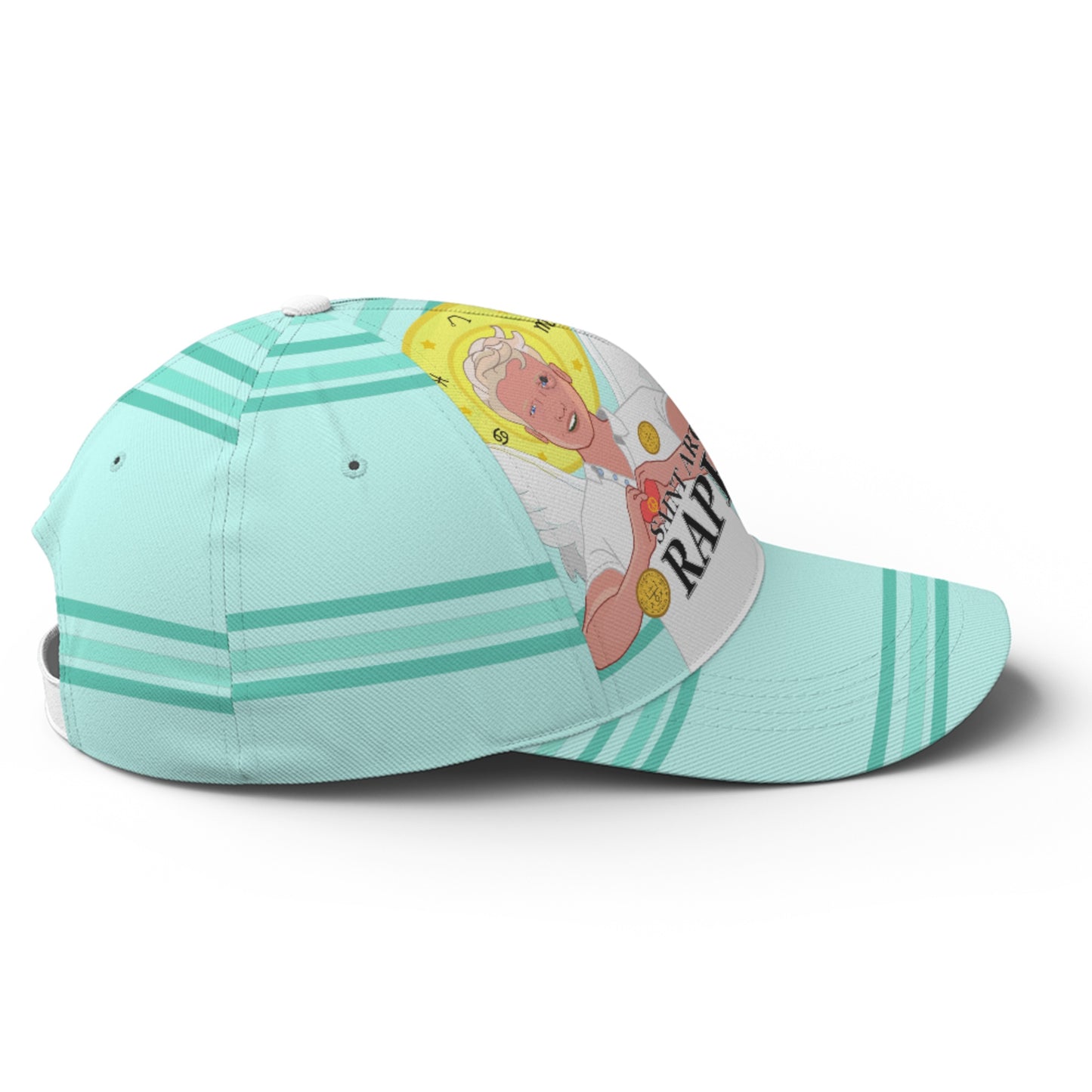 Baseball Cap GLOBAL FREEDOM UNITED© Archangel Raphael Light Green