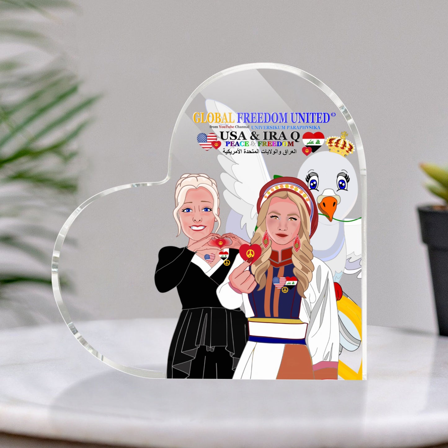 Acryl GLOBAL FREEDOM UNITED© Women Iraq & USA