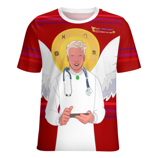 Women´s T-shirt GLOBAL FREEDOM UNITED© Archangel Rafael Croatia Red