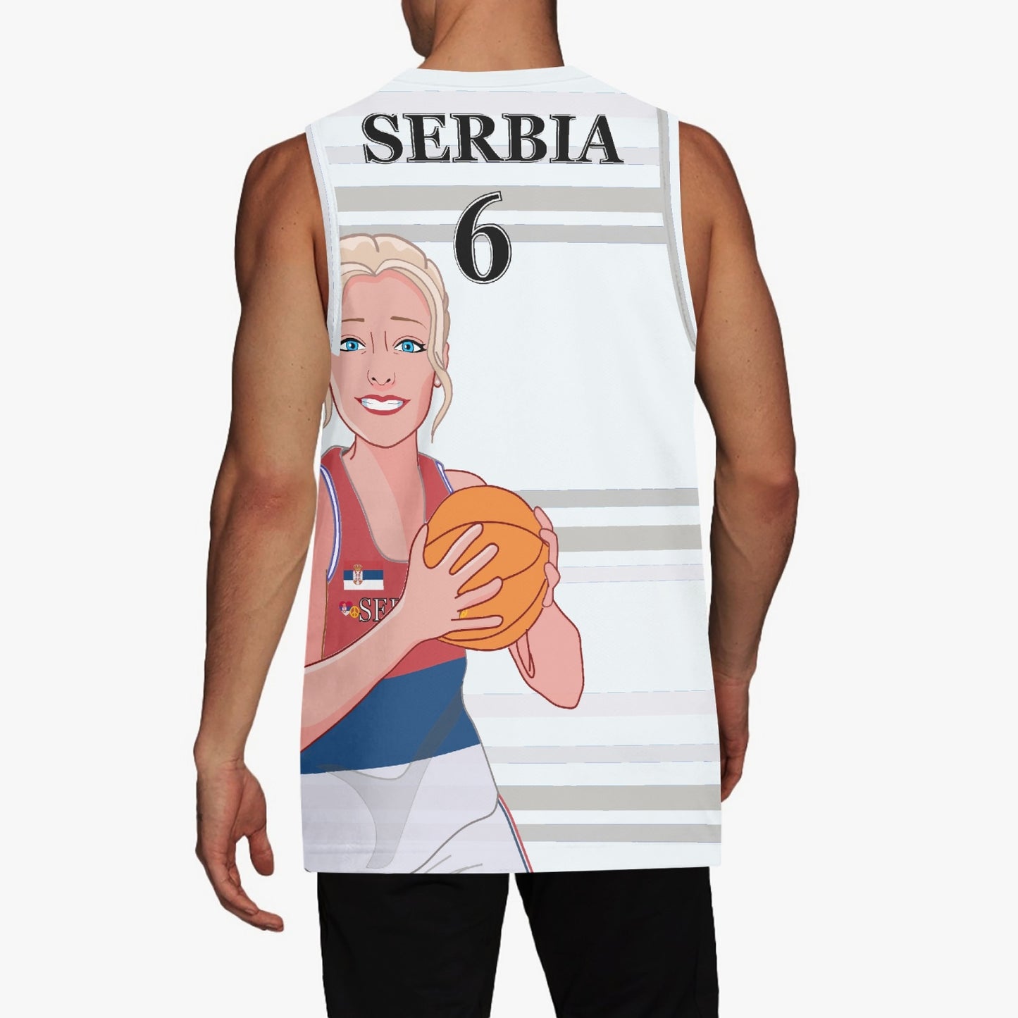Basketball Jersey GLOBAL FREEDOM UNITED COUPLE EDITION WOMEN SERBIA v2 6