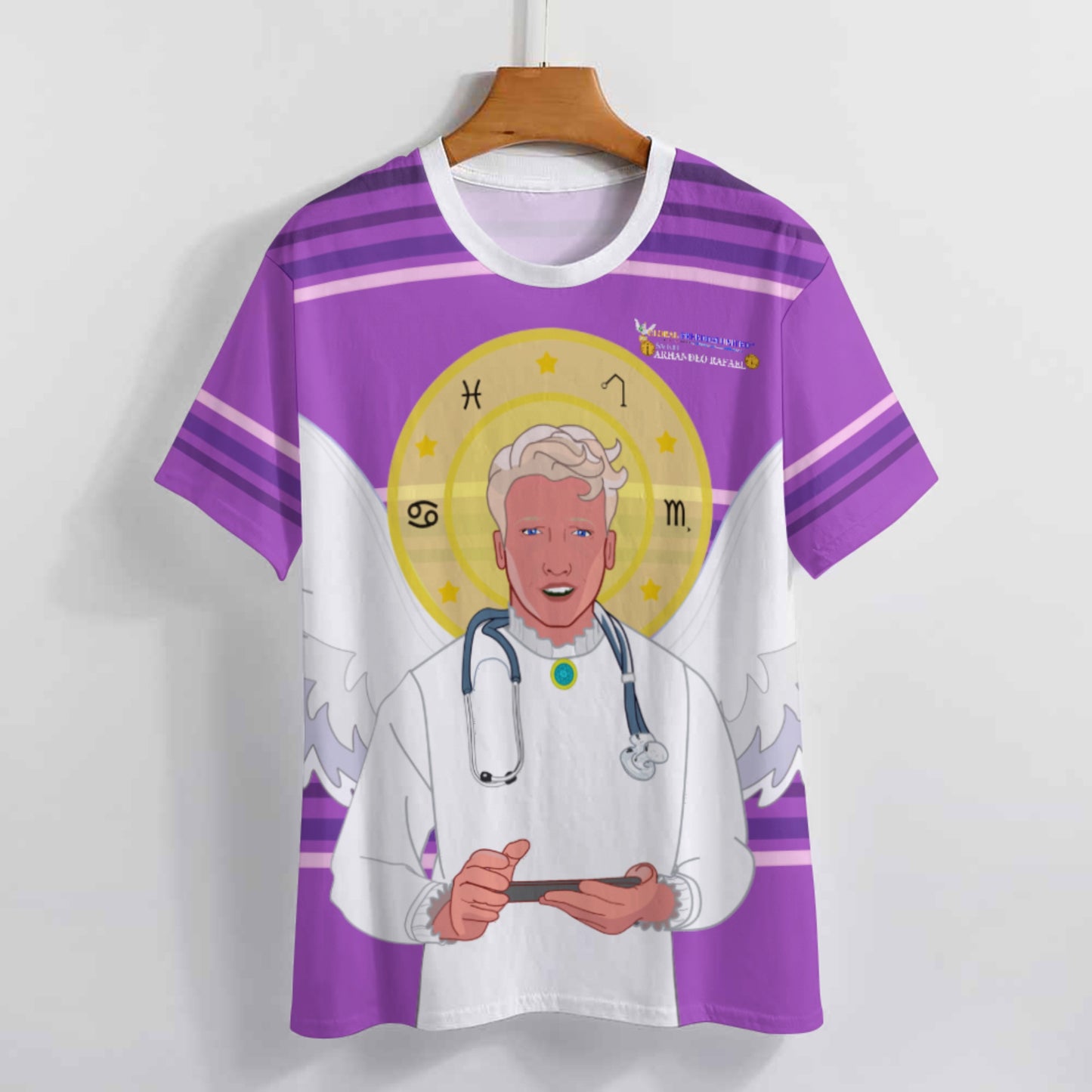 Women´s T-shirt GLOBAL FREEDOM UNITED© Archangel Rafael Croatia Lilac