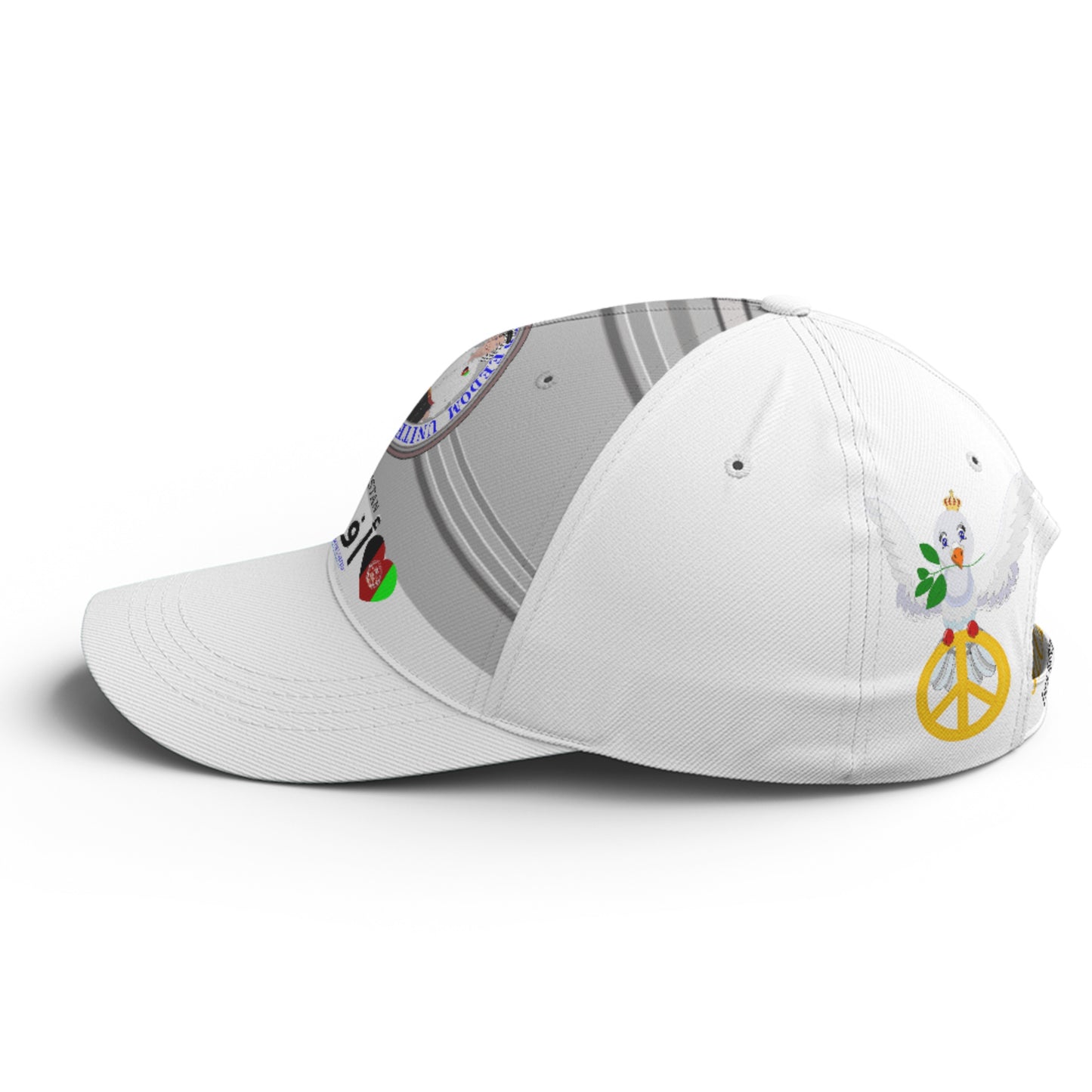 Basketball Cap GLOBAL FREEDOM UNITED© Couple Afghanistan Grey