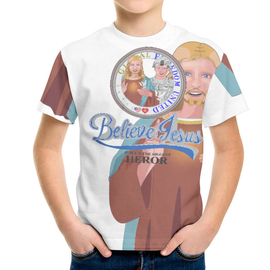 Kit´s T-shirt GLOBAL FREEDOM UNITED© Jesus Is A Heror