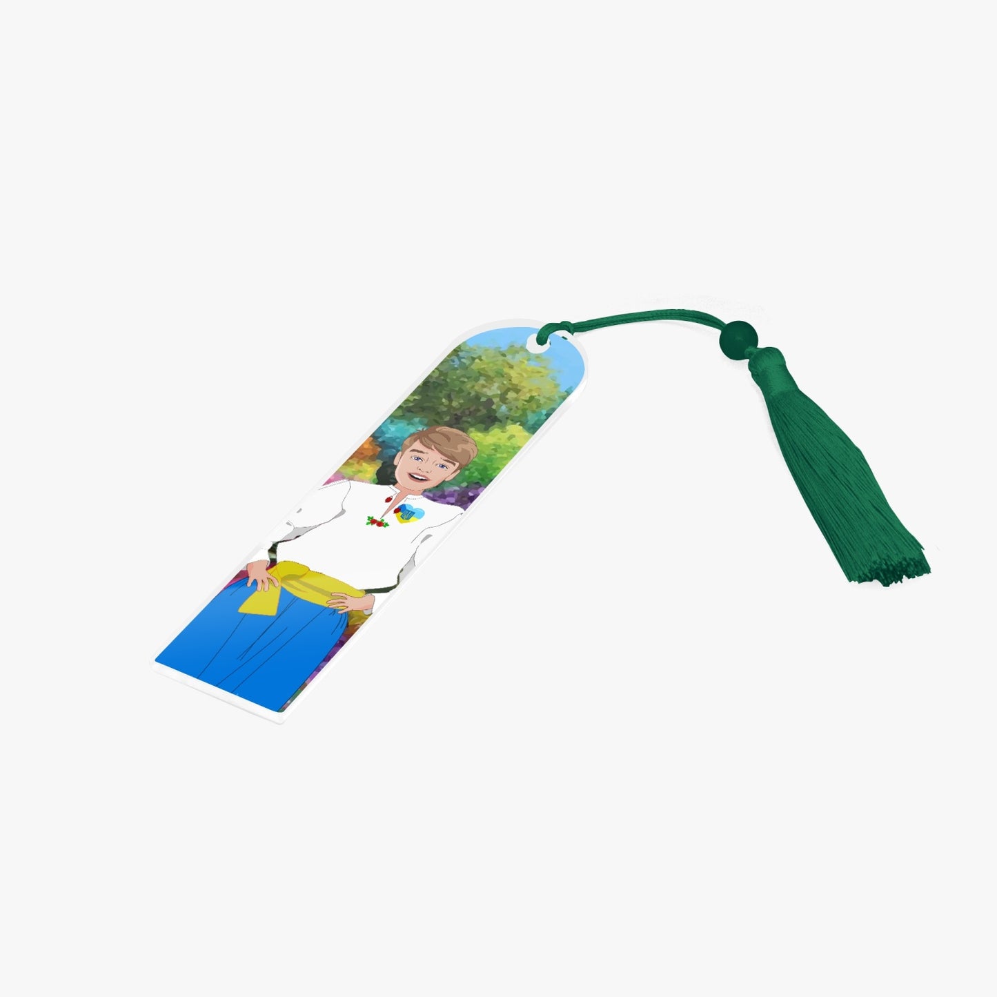 Acrylic Bookmark - Semicircle GLOBAL FREEDOM UNITED© UKRAIN BOY