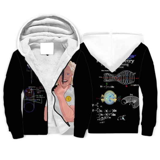 Plush Hoodie Global Freedom United© Sacred Mathematics Torus