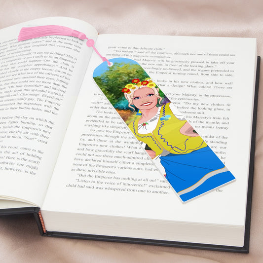 Acrylic Bookmark - Semicircle GLOBAL FREEDOM UNITED© UKRAIN GIRL