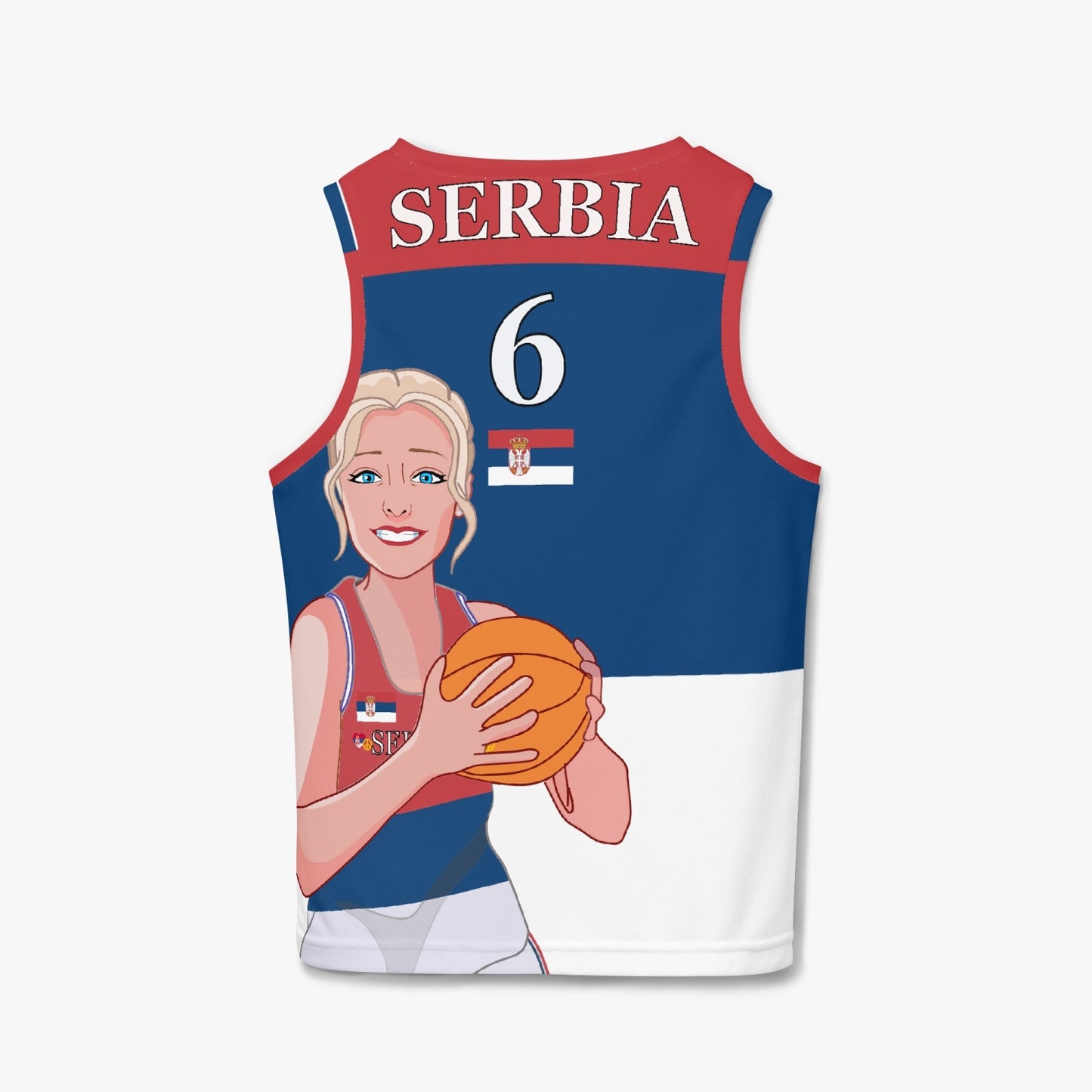 Kids Basketball Jersey GLOBAL FREEDOM UNITED GIRLS SERBIA V2 6
