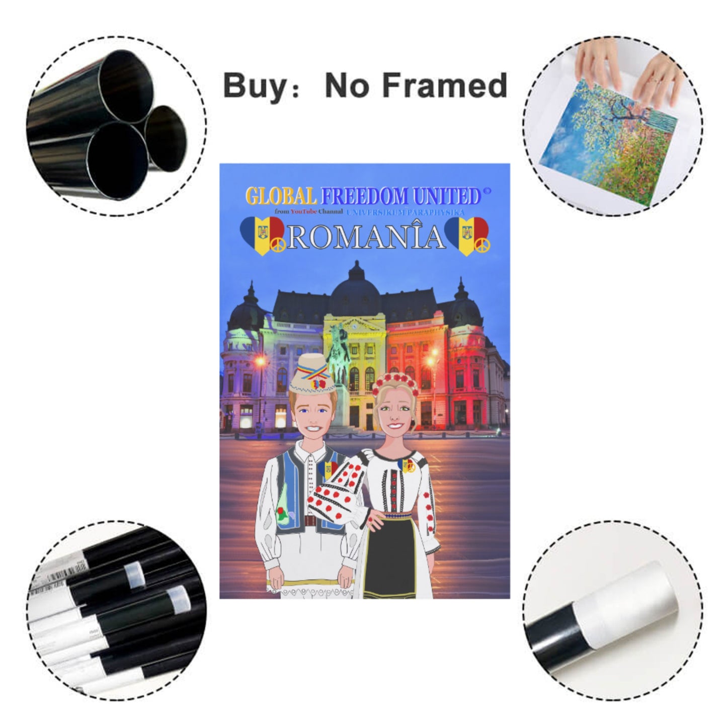 Poster GLOBAL FREEDOM UNITED© Romania