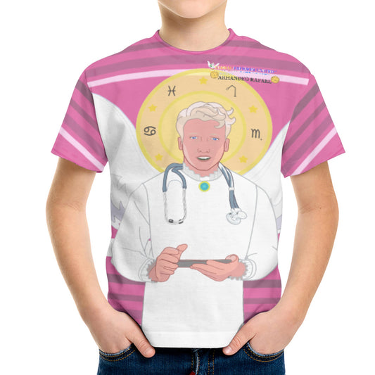 Kid´s T-shirt GLOBAL FREEDOM UNITED© Archangel Rafael Croatia Pink2