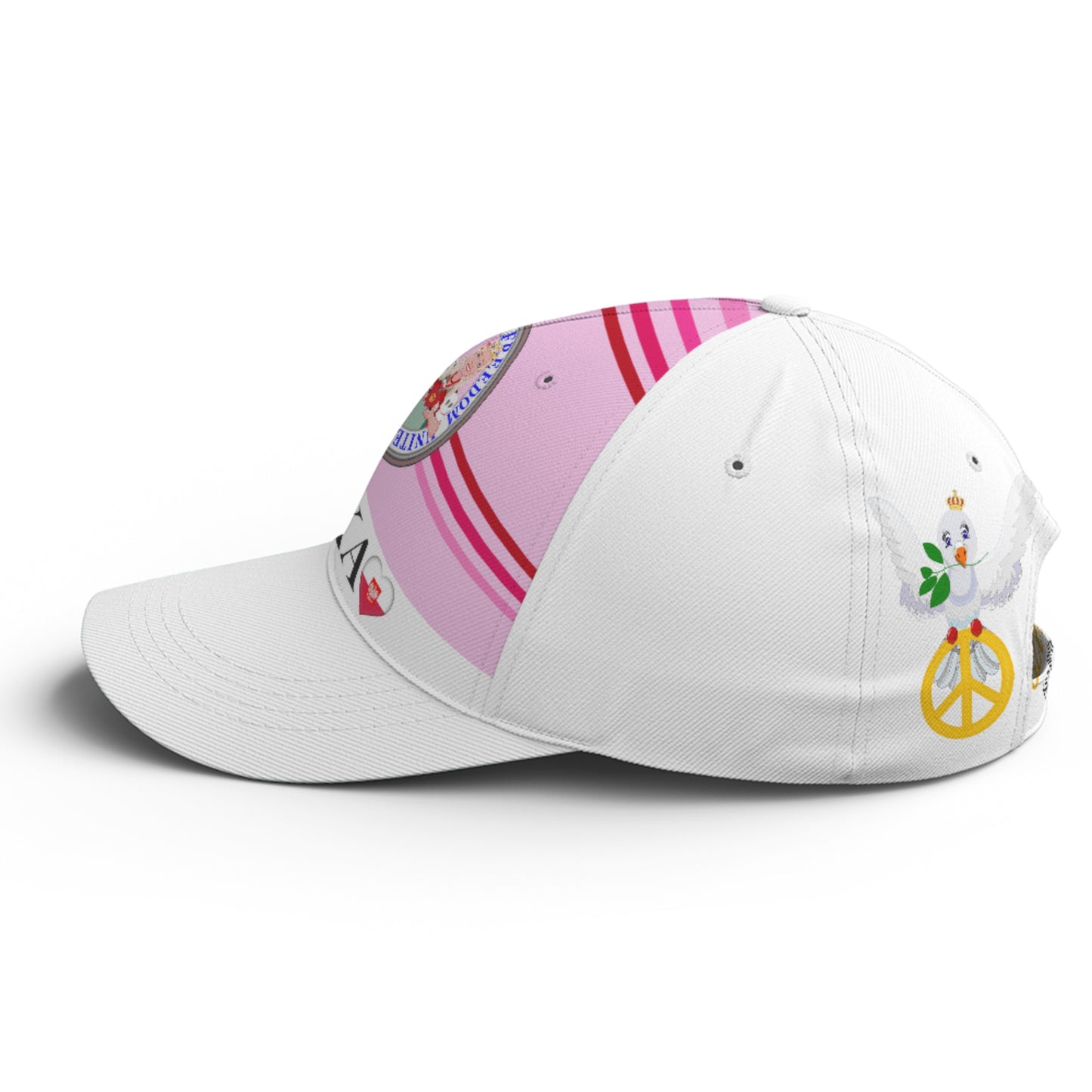 Basketball Cap GLOBAL FREEDOM UNITED© Couple Poland Pink1