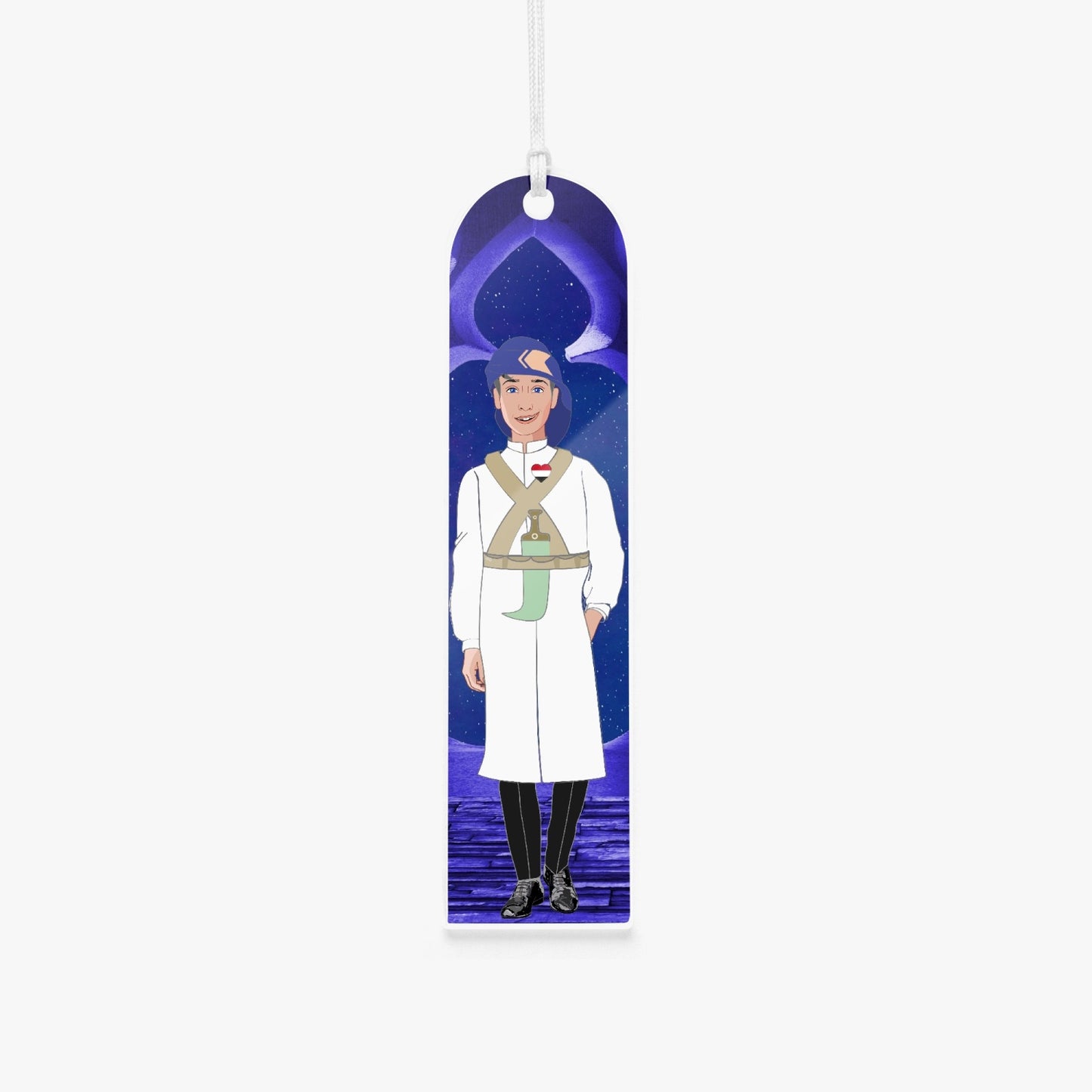 Acrylic Bookmark - Semicircle GLOBAL FREEDOM UNITED© YEMEN BOY