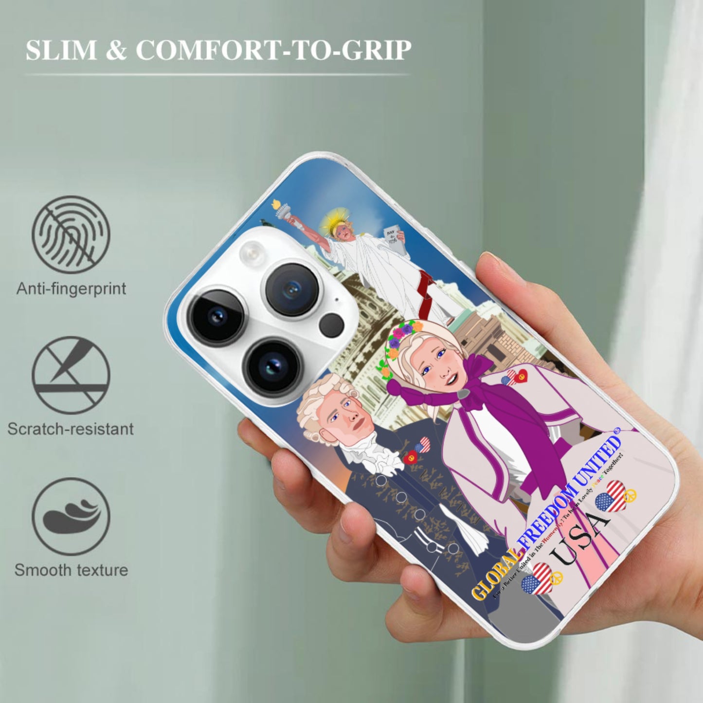 Phone Case GLOBAL FREEDOM UNITED© Couple USA Traditional