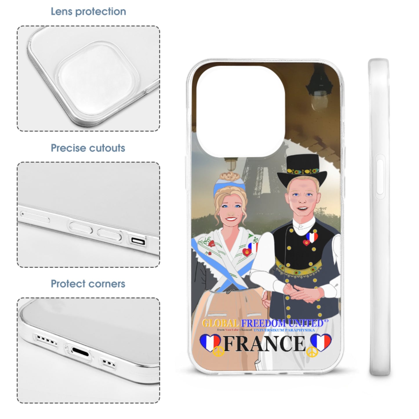 Phone Case GLOBAL FREEDOM UNITED© Couple French