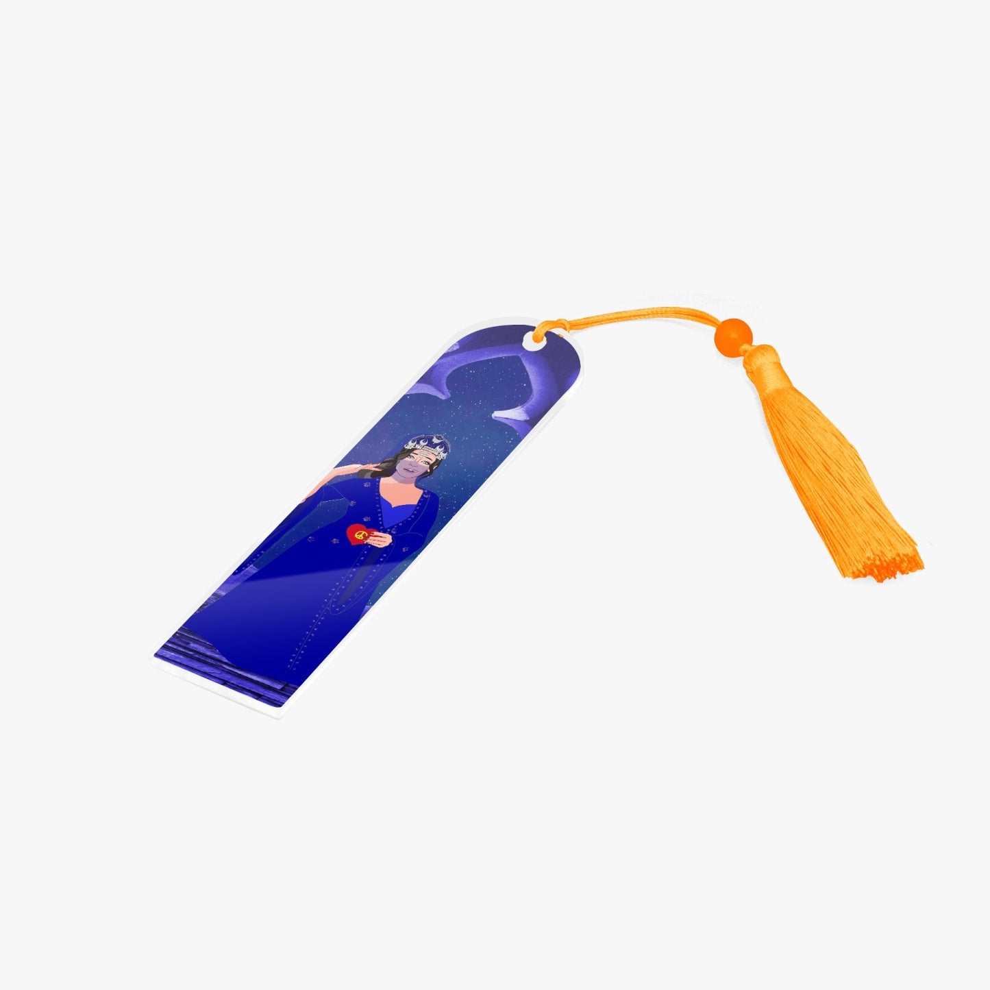 Acrylic Bookmark - Semicircle GLOBAL FREEDOM UNITED© YEMEN GIRL