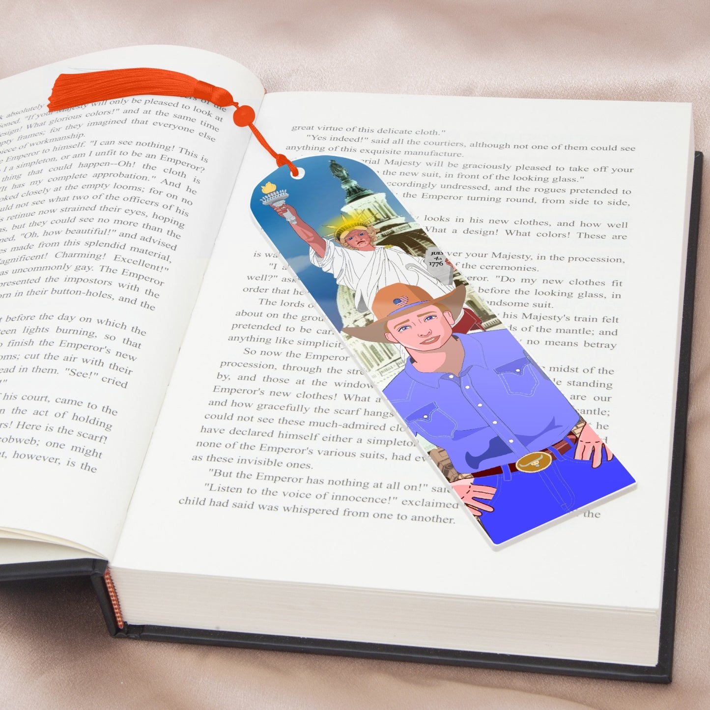 Acrylic Bookmark - Semicircle GLOBAL FREEDOM UNITED© USA BOY V2