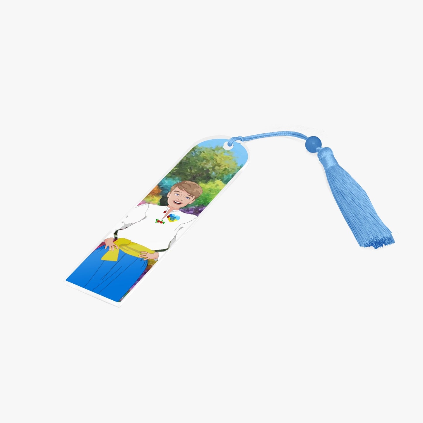 Acrylic Bookmark - Semicircle GLOBAL FREEDOM UNITED© UKRAIN BOY