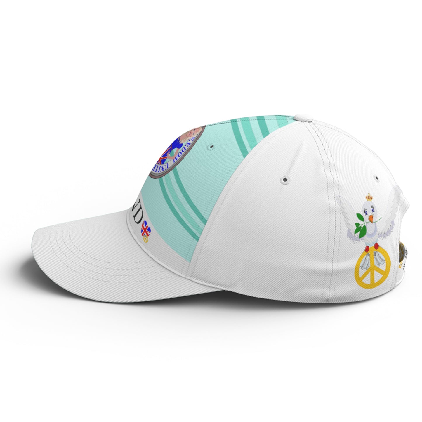 Basketball Cap GLOBAL FREEDOM UNITED© Couple England Light Green