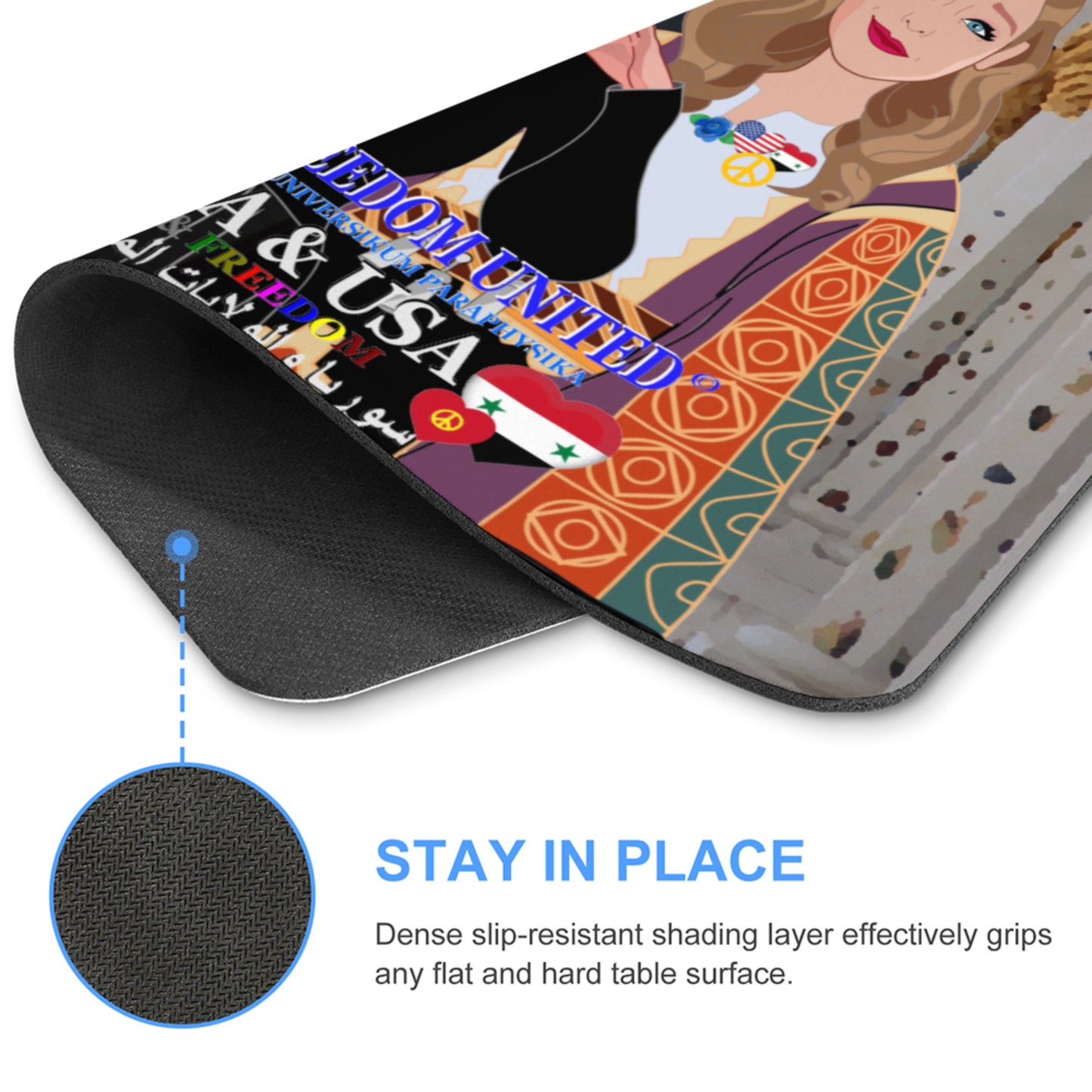 Mouse Pad GLOBAL FREEDOM UNITED© Women Syria & USA