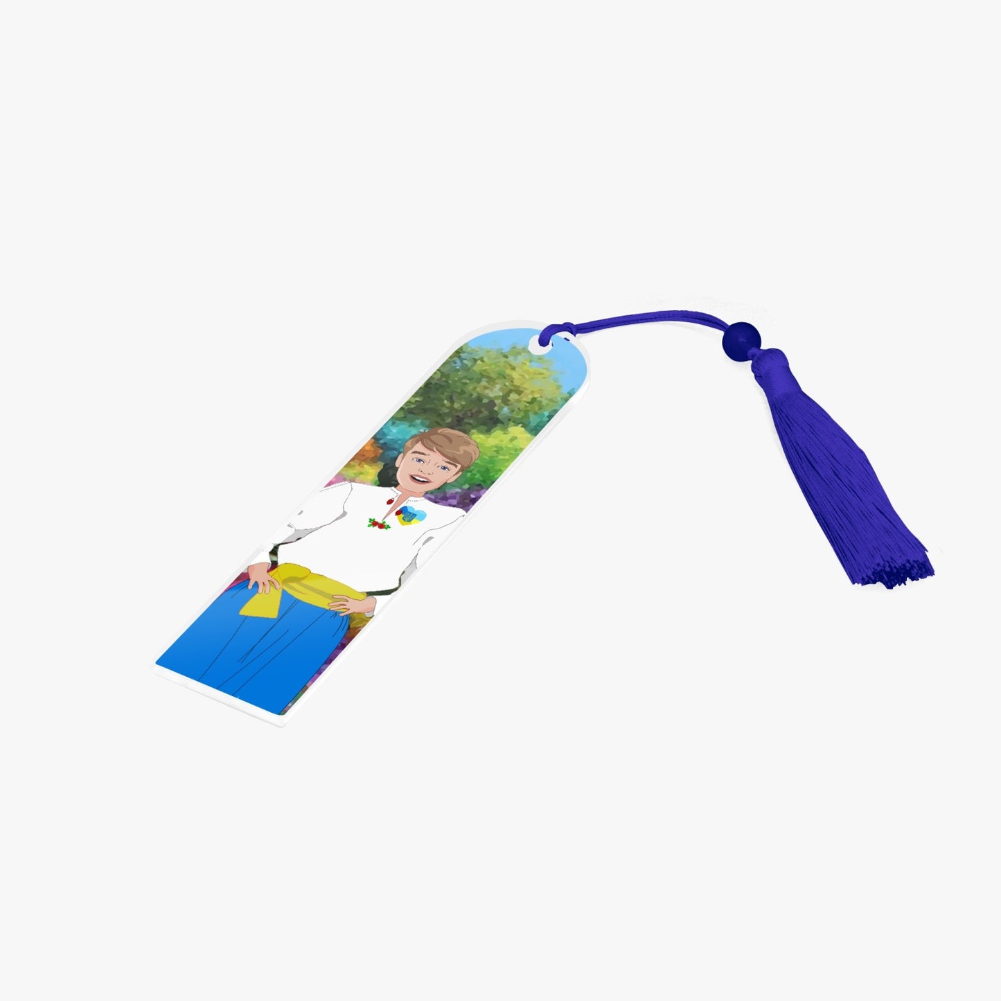 Acrylic Bookmark - Semicircle GLOBAL FREEDOM UNITED© UKRAIN BOY