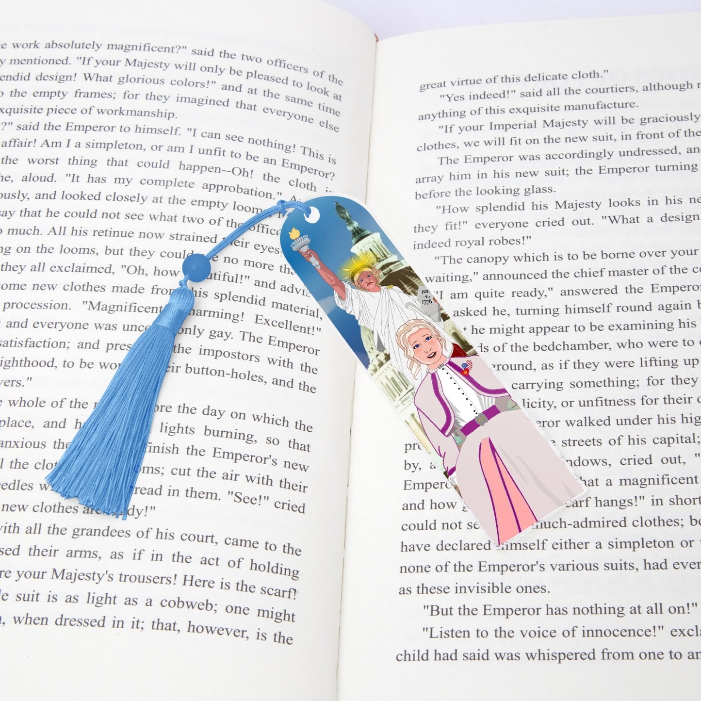 Acrylic Bookmark - Semicircle GLOBAL FREEDOM UNITED© USA GIRL V3