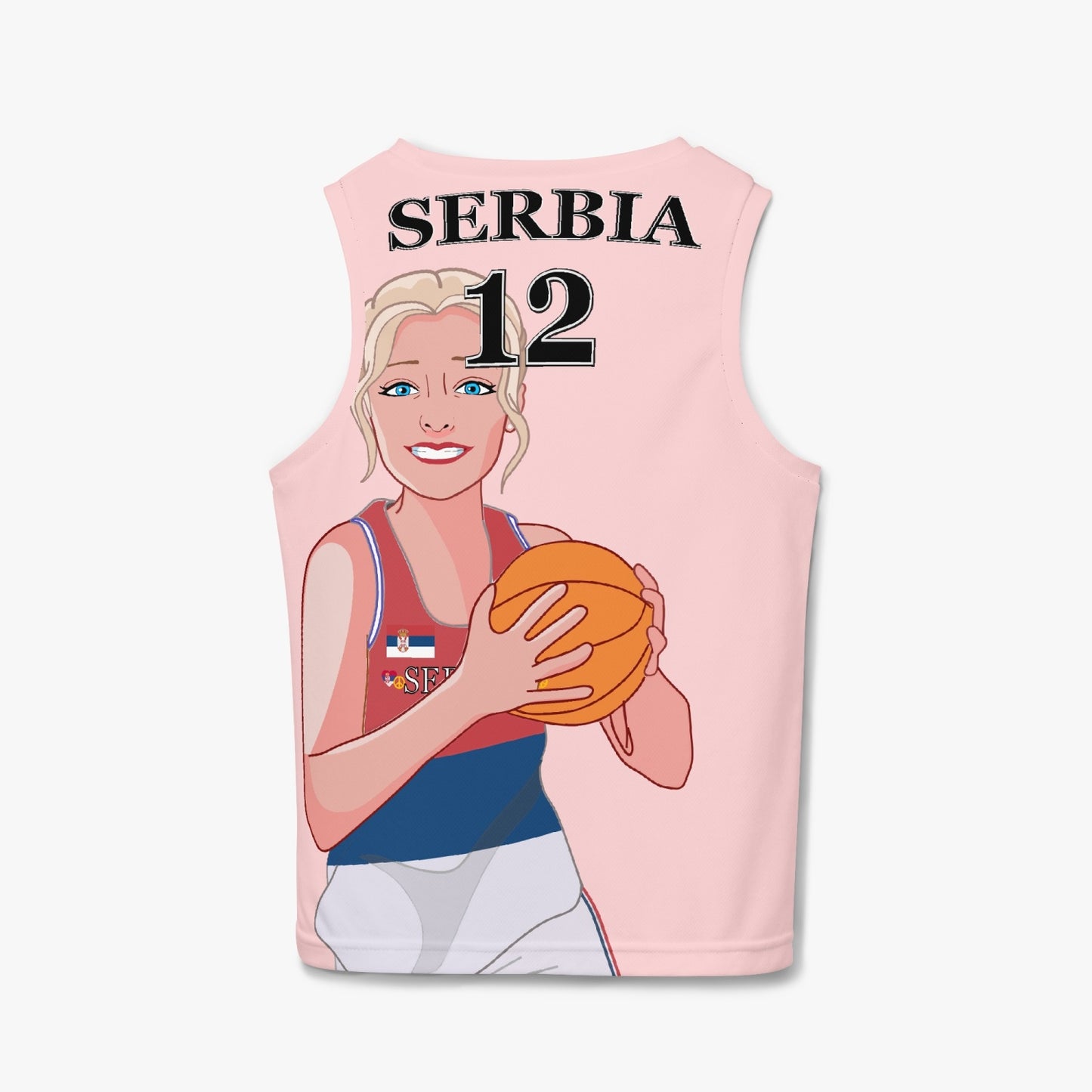Kids Basketball Jersey GLOBAL FREEDOM UNITED GIRLS SERBIA 12