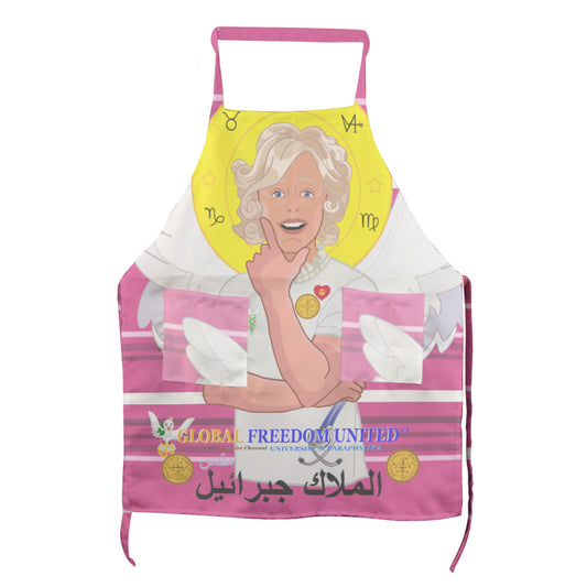 Apron GLOBAL FREEDOM UNITED© Archangel Gabriel Arabic Pink2