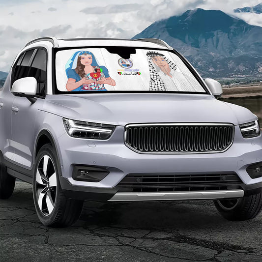 GLOBAL FREEDOM UNITED© Couple Afghanistan Car Windshield Sun Shade
