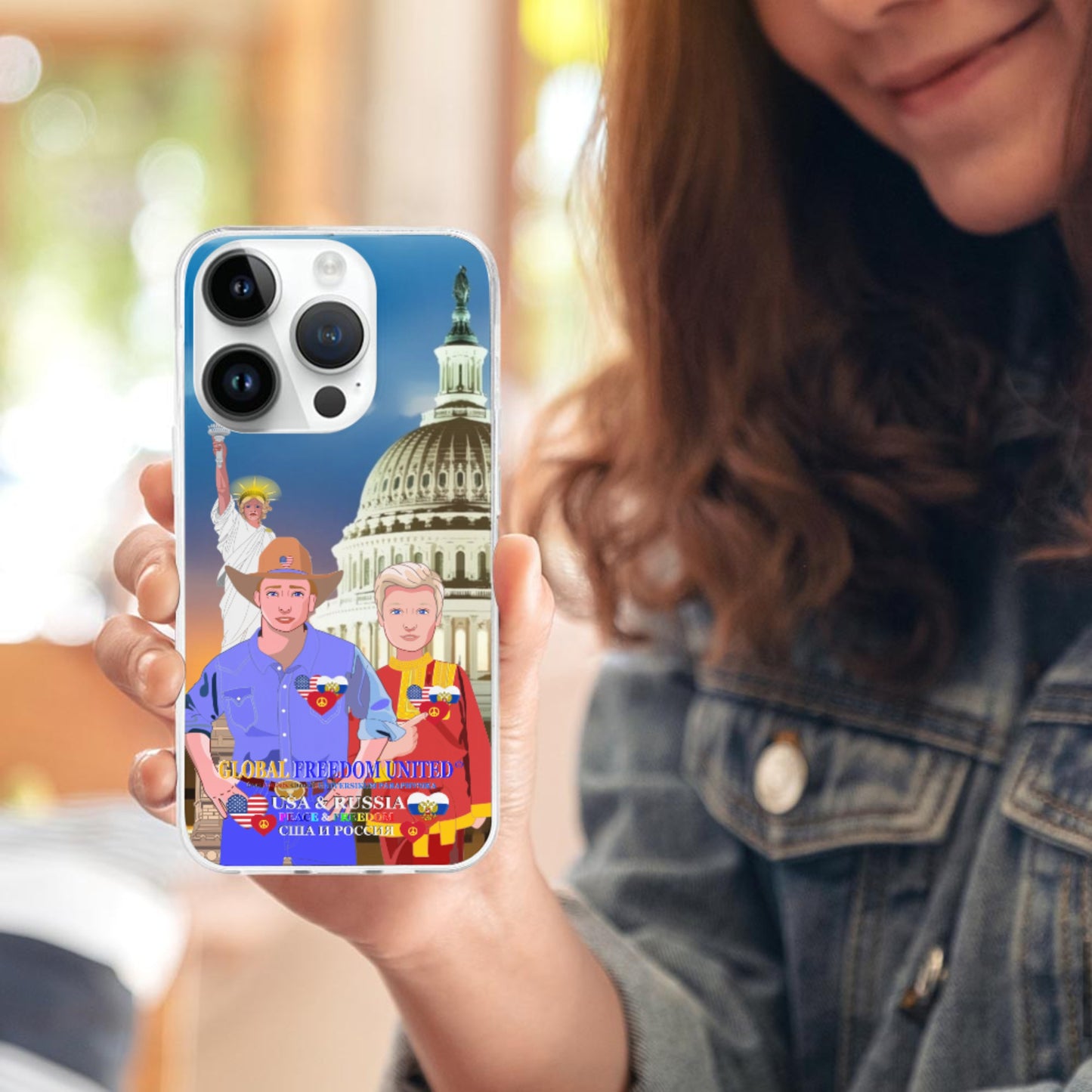 Phone Case GLOBAL FREEDOM UNITED© Men Russia & USA
