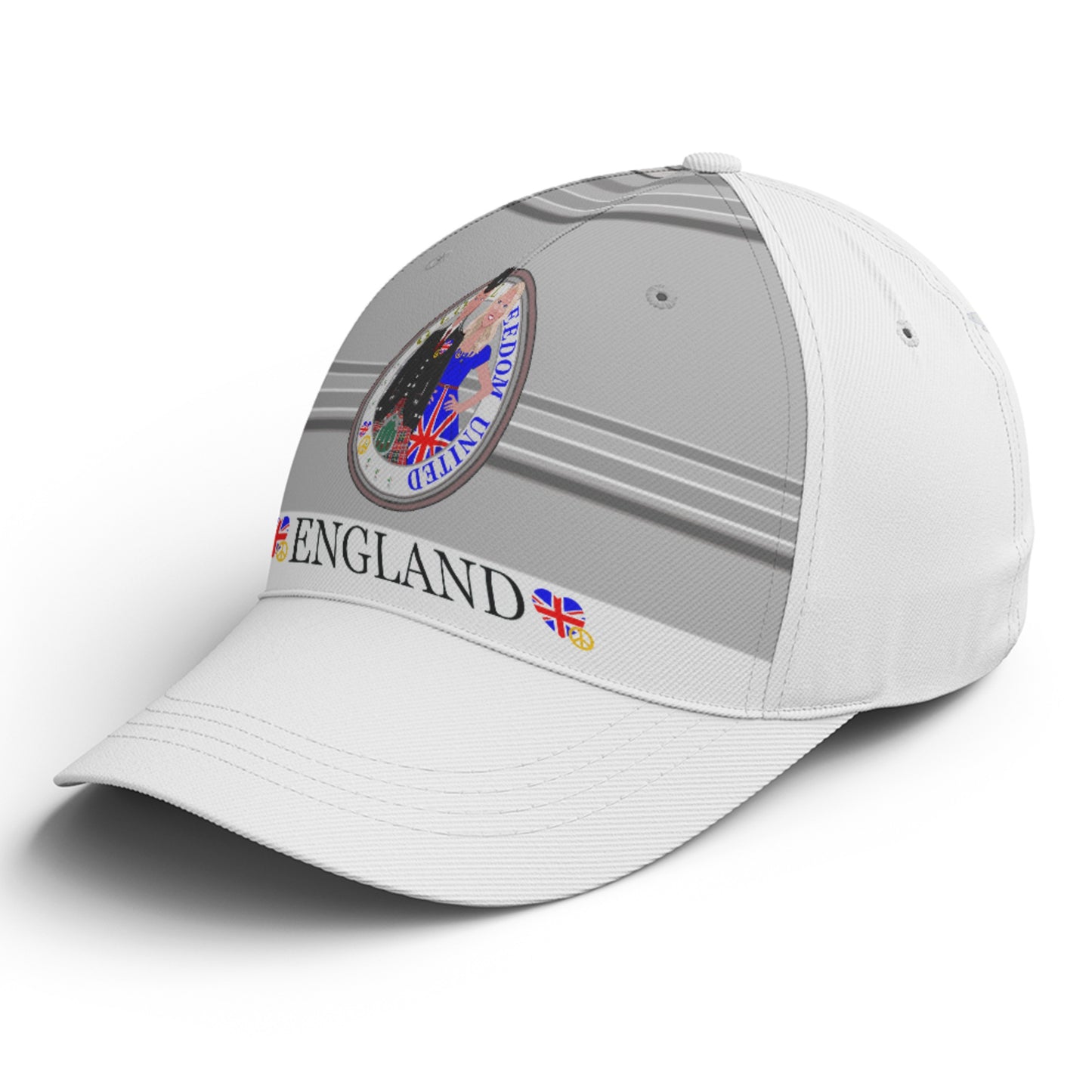 Basketball Cap GLOBAL FREEDOM UNITED© Couple England Grey