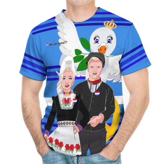 Men´s T-shirt GLOBAL FREEDOM UNITED© Couple Nederland Deep Blue