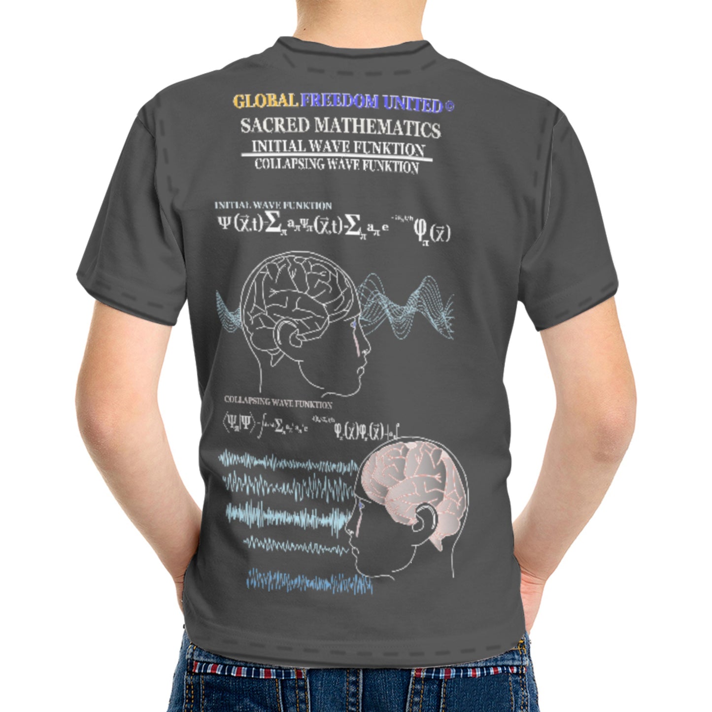 Kit´s T-shirt Global Freedom United© Sacred Mathematics Wave Function