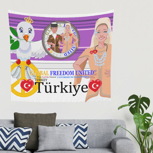 Tapestry GLOBAL FREEDOM UNITED© Couple Turkey Lilac