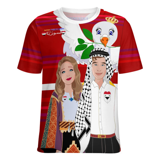 Women´s T-shirt  GLOBAL FREEDOM UNITED© Couple Syria Red