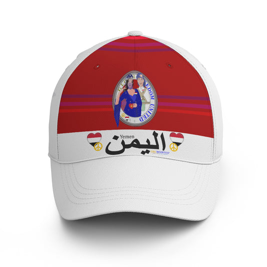 Basketball Cap GLOBAL FREEDOM UNITED© Couple Yemen Red